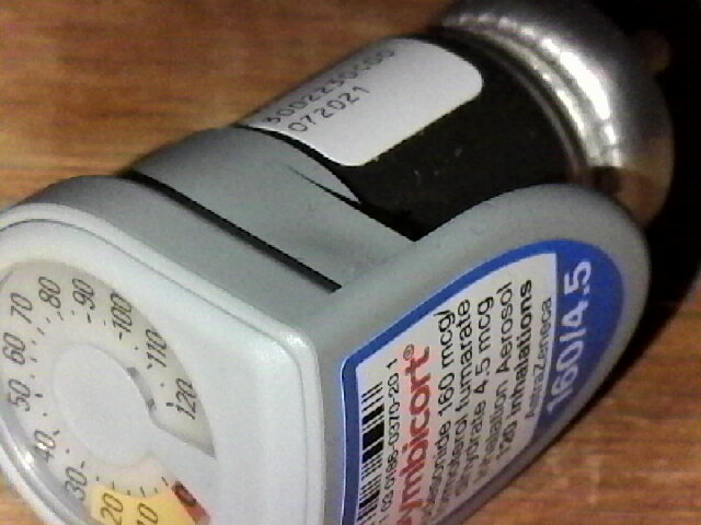 Dose counter attached to the canister